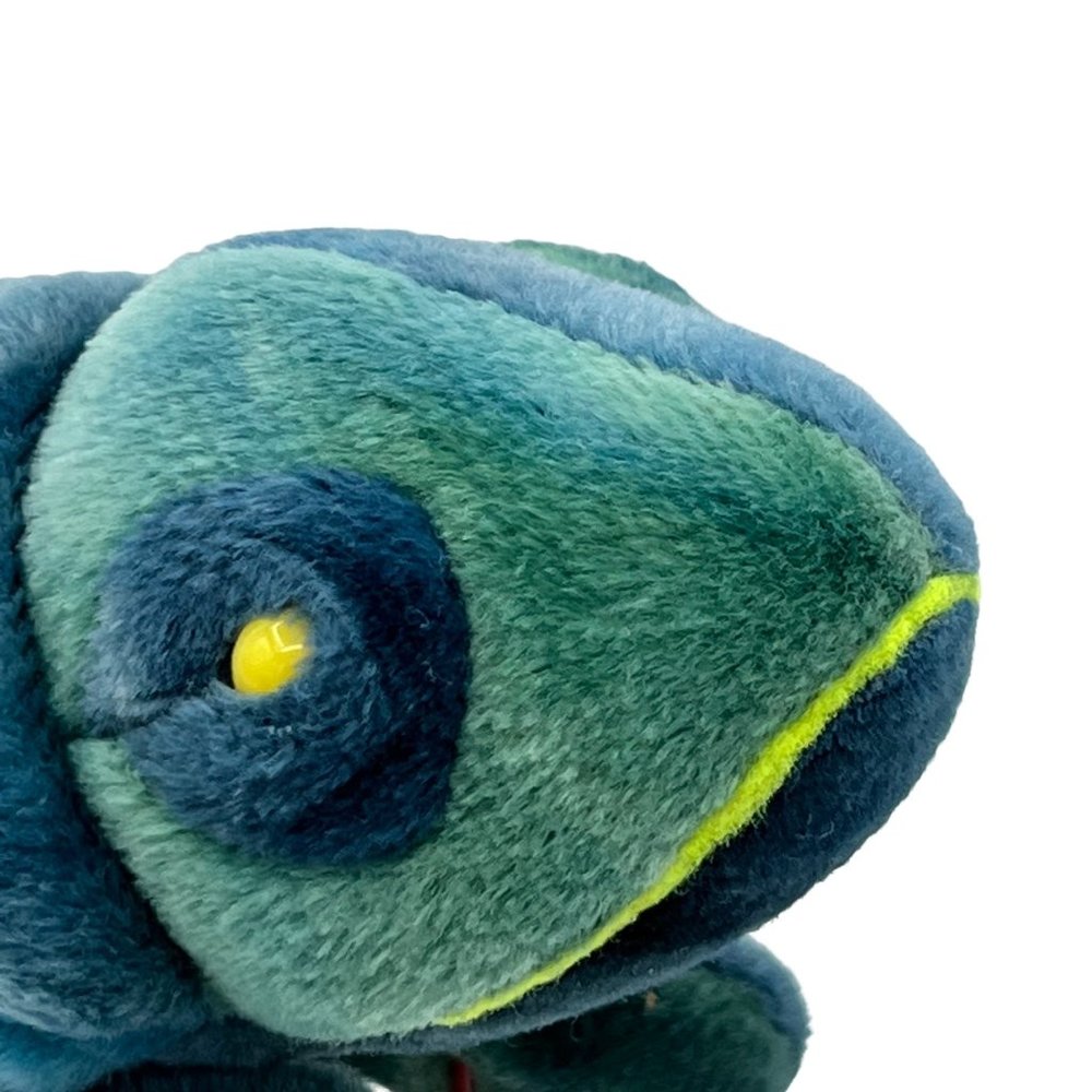HTF RARE Ty Beanie Baby Rainbow Chameleon MINT 1997 w/ PE pellets & tag error